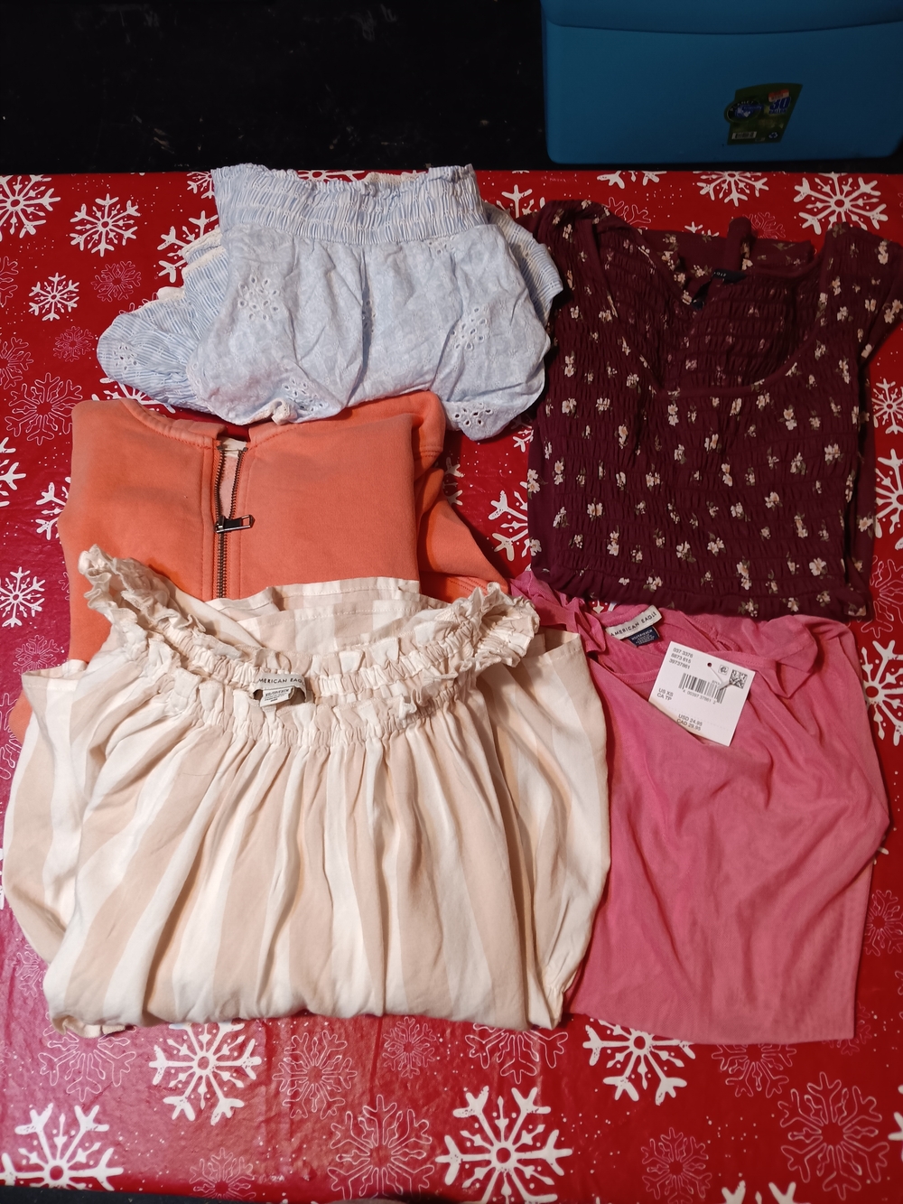 Mixed Women's Tops Bundle - Cream, Coral, Pink, Maroon, Light Blue